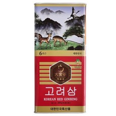 고려홍삼 6년근 홍삼 캔중편 30뿌리이하 금산홍삼 발효홍삼 홍삼뿌리 말린홍삼 뿌리홍삼, 1개, 300g