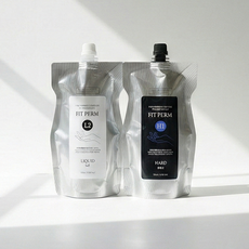 핏펌 세트 H+에멀전 500ml 건강 일반모 매직스트레이트 볼륨매직 웨이브 파마약 펌제