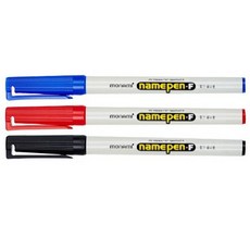 모나미 중간글씨용 네임펜 Fine, 검정, 12개