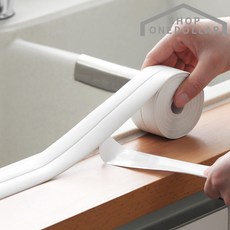 원달러샵 곰팡이 방수 테이프 화장실 욕실 싱크대용 테이프, 화이트 3개