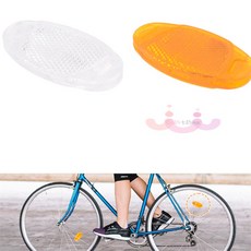 부루네 자전거바퀴 반사판 백색/황색 빛반사, 황색