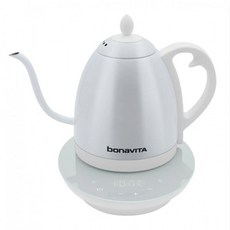 Bonavita 鵝頸溫控細口電熱水壺, 珍珠白