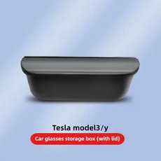 테슬라 호환 모델 3 / Y: 뒷좌석 에어벤트 컵홀더 및 중앙 콘솔 수납함 - 자동차 내부 액세서리, 01 회색