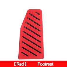 해리어 자동차 풋 페달 가속 브레이크 받침대 패드 매트 커버, 4. Footrest Red, 기본