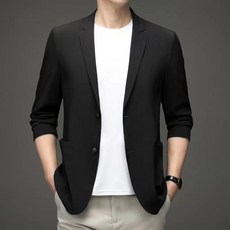 冰絲涼感西裝外套男 大尺碼夏季薄款快乾排汗防曬衣 超薄商務休閒小西裝男 加大碼涼感速乾透氣防紫外線西服