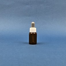 갈색 유리 소형 스포이드병 점적병 amber, 1개, 10ml