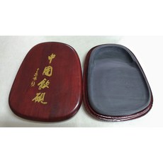 耕硯齋 歙硯新坑-腰圓5吋-龍尾老坑-安徽硯，質地細膩發墨快，書法繪畫皆宜, 1個