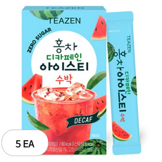 티젠 홍차 디카페인 제로슈가 수박 아이스티, 5g, 10개입, 5개