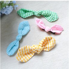 寵物髮夾帽子套裝：狗狗貓咪可愛造型髮飾配件, 1個, 綠格子, 綠格子