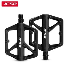 JCSP 強化尼龍腳踏 雙DU軸承 腳踏車騎行配件, 黑色, 1套