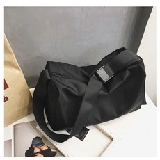 運動瑜伽健身包遊泳包女大容量輕便行李收納袋外出旅遊斜挎背包男, 黑色#099, 1個