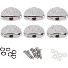 기타 튜너 헤드 6개 세트 정교한 금속 튜닝 페그 버튼 교체 액세서리 2319860, 1개