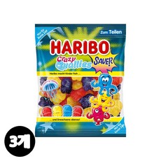 하리보젤리 크레이지 퀄리스 사우어 코하쿠토 얼먹젤리, 3개, 160g
