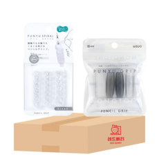 [레드베리] 쿠츠와 스파이럴 그립 + 프뉴 그립 패키지, 1개, 클리어+모노