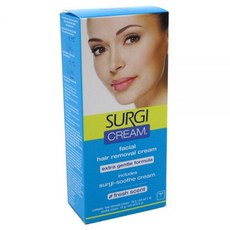 Surgiwax Surgi 크림 헤어 리무버 페이스 엑스트라 젠틀 28.3g(1온스) 프레시 향 (2팩), Surgiwax Surgi 크림 헤어 리무버 페이스 엑