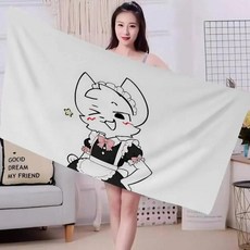 히스컬 바이킹스 비치 타월 소녀들 화려한 색상의 목욕 건조 모래 요가 스파 짐 수영장