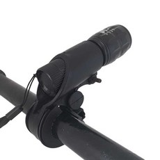 자전거 휴레쉬 전조등 LED 랜턴 거치대 걸이, 블랙, 1개