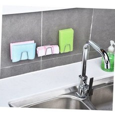 싱크대 스텐 수세미 거치대 벽면 부착형 주방 정리 홀더 다용도걸이 싱크대정리 스테인리스거치대