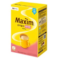 Maxim 麥心 摩卡減糖經典三合一咖啡, 11.8g, 100入, 1盒