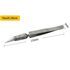 PCS 세라믹 스트레이트 전자 역산 정밀 납땜 핀셋 정전기 방지, Small elbow