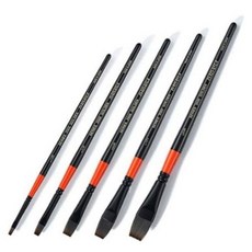 바바라 2500 시리즈 구성붓 5종 세트 디자인 평붓 납작붓 아크릴 유화 겸용 디자인붓