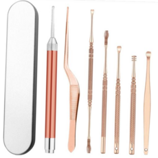 귀후비개 LED 귀이개 귀청소 귀파개 세트, 1