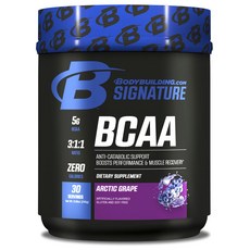 BODYBUILDING Signature BCAA沖泡粉 北極葡萄口味, 北極葡萄, 245g, 1罐