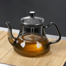 電陶爐煮茶器 玻璃茶壺 多功能電煮壺 養生壺 燒水壺, 蒸煮兩用茶壺【煙灰】,901mL(含)-1L(含)