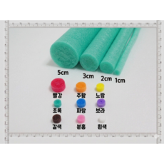 백업 1m 만들기재료 도마뱀스펀지 낱개판매, 1개, 초록 5cm