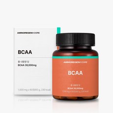 아미노리젠 코어 BCAA 근육 회복 영양제, 1박스, 60정