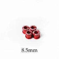 자전거 체인링 BUCKLOS-4 개 5 체인 링 볼트 6.5mm 8.5mm 자전거 휠 나사 알루미늄 합금 플레이트 싱글/더블 크랭크 세트 체인링, 18 4PC 8.5mm-Red