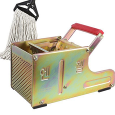 마대 탈수기 철판 마포 압연 대걸레 탈수기 걸레 물기제거 청소용 미끄럼 업소용 가정용 걸레통 거치대