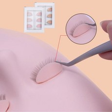 마네킹 6p 눈꺼풀 인조 공구 반영구 속눈썹 연습용 23289ea 1(pc), 딥 스킨색(6개입)