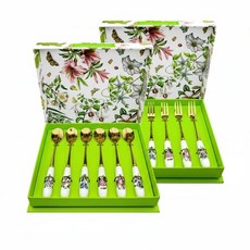 포트메리온 보타닉가든 티포크 6p + 티스푼 6p 세트, 혼합색상, 1세트