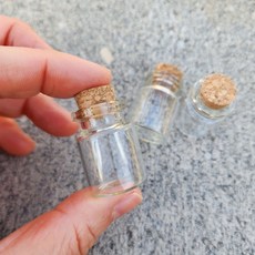 코르크 마개 금 보관 유리병 5ml