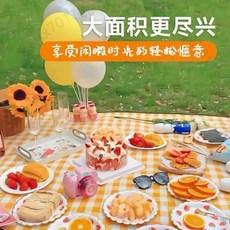 防潮野餐墊 加厚超聲波戶外便攜露營草地防水野餐布 K8YRAGT01A, 超聲波野餐墊--綠白格*無拚接,【幼兒款不劃祘-1個】45*45cm