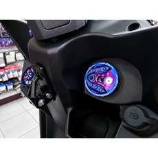 EPIC 鋁合金鎖頭蓋 適用於三陽 SYM JETS DRG 曼巴 Z1 當日出貨, 藍色, 1個