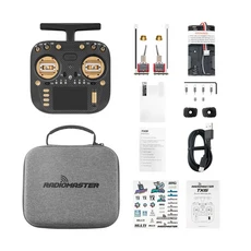 RadioMaster TX15 Max 라디오 컨트롤러 3.5인치 IPS 터치스크린 ExpressLRS AG02 CNC 홀 짐벌 내장 자이로, 03 TX15MAX GD