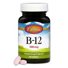 Carlson 維他命B-12錠 1000mcg, 1個, 90 件