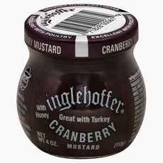 잉글호퍼 머스타드 크랜베리 4 온스 Inglehoffer Mustard Cranberry 4 oz, 0.55 파운드, 1개