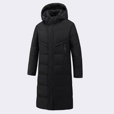 羽絨外套男防風防水冬季大尺碼戶外長款運動羽絨服連帽過膝保暖長版連帽外套戶外防寒風衣羽絨衣蓄熱羽絨服面包服防潑水禦寒大衣