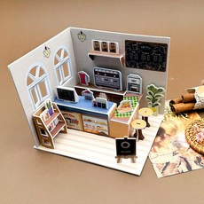 토단교재 3D 입체종이퍼즐 미니스토어(카페) 유아동퍼즐 15.8x12cm MG, 단품, 1개