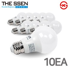 더쎈 LED 전구 벌브 8W 세트, 주광색, 10개