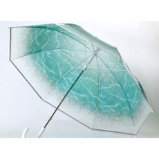 日本進口透明雨傘 海洋海浪光影設計