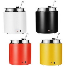 업소용 보온죽통 보온냄비 육수통 국통 샐러드바 국물통, 1개, 10L, 10L 블랙