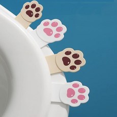 에스에이케이 간편 깔끔 변기커버 손잡이, 화이트&베이지