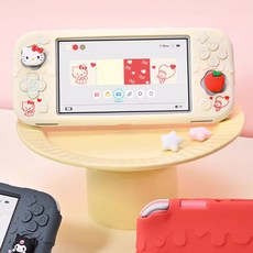 GeekShare 긱쉐어 닌텐도 스위치 라이트 Sanrio 산리오 콜라보 풀커버 케이스, 1개, 베이지, 헬로키티