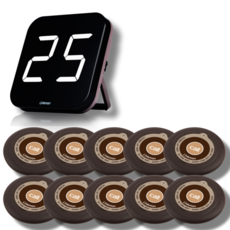 링크맨 호출벨 콜벨 브라운 세트 식당 카페, 브라운호출벨 3개