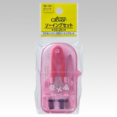 可樂牌Clover 日本製精巧攜帶型縫紉工具組 修補針線包 旅行應急, 38-122: 粉紅色, 1個