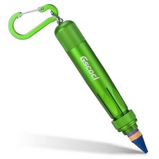 [ 1252022 ] Gscocl 목재 크레용 홀더 1.3cm(1/2인치) 원형 또는 육각형 크레용 페로 막대. 산업용 튼튼한 목수 건설용 알루미늄 홀더(그린), 초록-1